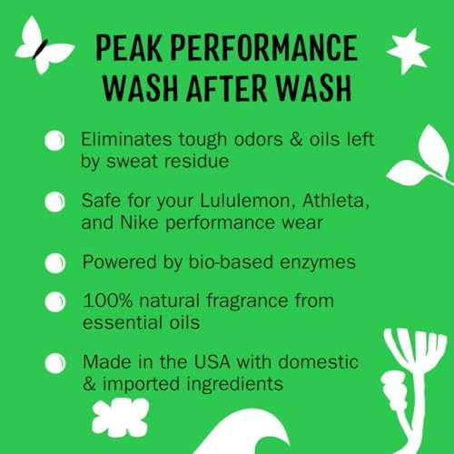 Molly's Suds Active Wear Laundry Detergent | Extra Strength Stain Fighting for Performance Fabrics & Sensitive Skin | 12